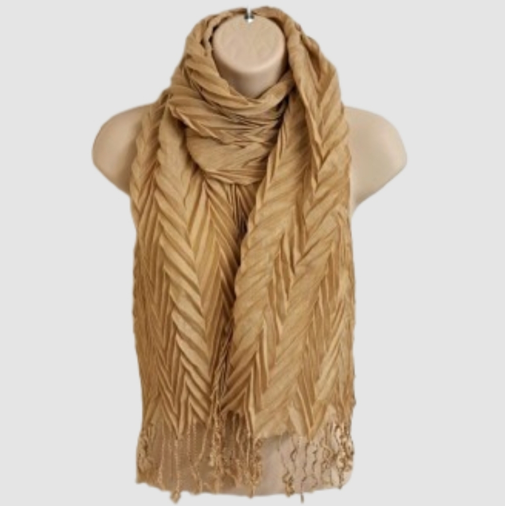 🌴 NWOT Scarf With Fringe